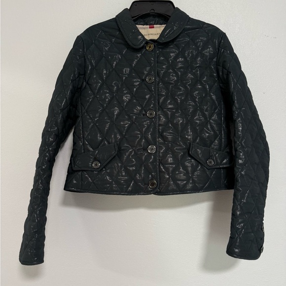 Burberry London girls Navy Quilted Jacket Size 14 Y - Picture 1 of 7